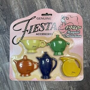 Genuine Fiesta 1940s Magnet Collection Sealed Unused Set of 5